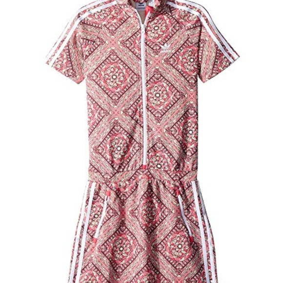 Adidas Stained Glass Graphic Logo Print Dress NWT - Picture 2 of 3